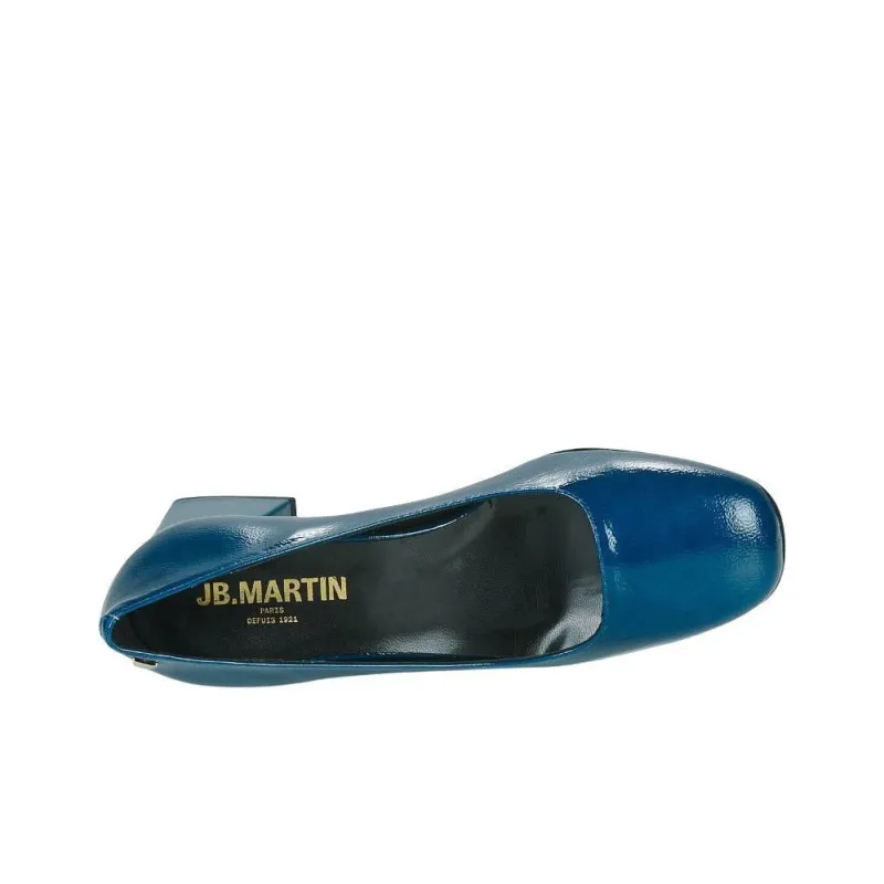 JB MARTIN Viva Block Heel High Heels Women's Blue-5