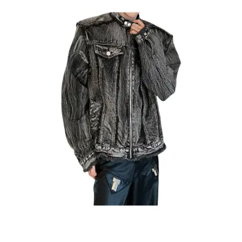 COMXZ Denim Jacket Unisex Black