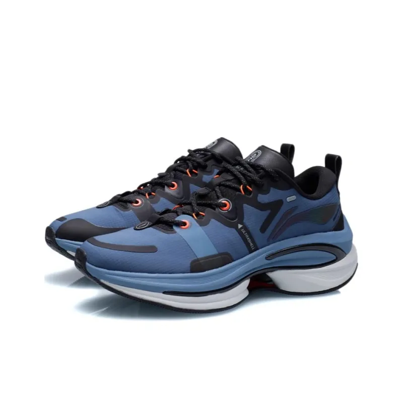 LiNing WuShi 5S 1.0 Cushioning Anti-Slip And Wear-Resistant Support Rebound Low-Top Running Shoes Men's Blue-2