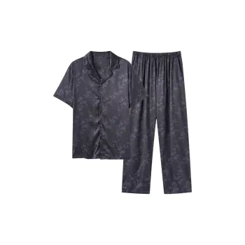 XIAFENYAN Pajama Set Men's Dark Gray