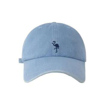 FREE RABBITⅡ Korean Style Washable Denim With Face Visible Small Baseball Caps Unisex