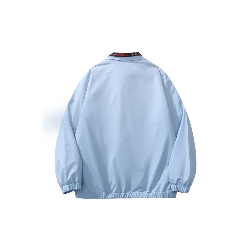 TITH Jackets Coats Unisex Light Blue-1