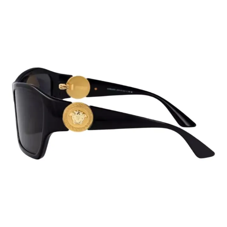 VERSACE Logo plaque Oversize frame Sunglasses-2