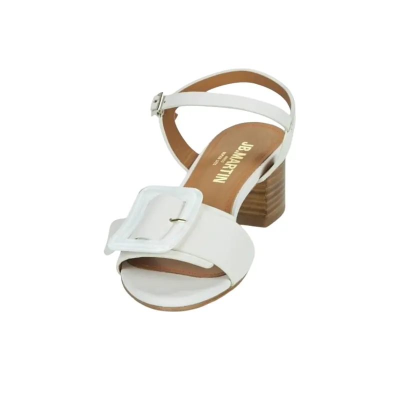 JB MARTIN Eliane Strap Sandals Women's White-1