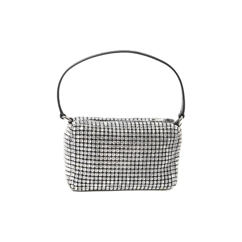 Alexander Wang Crystal Clutch Medium Size Women's Silver-2
