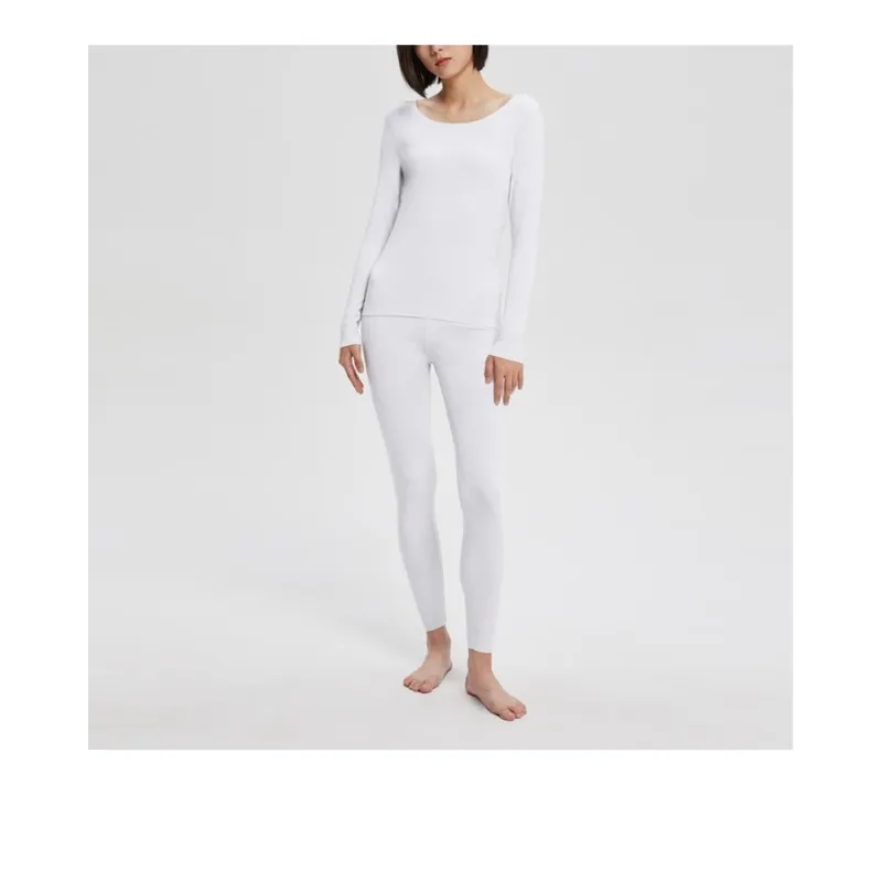 CALVIN KLEIN Thermal Pants Women's Cloud White-1