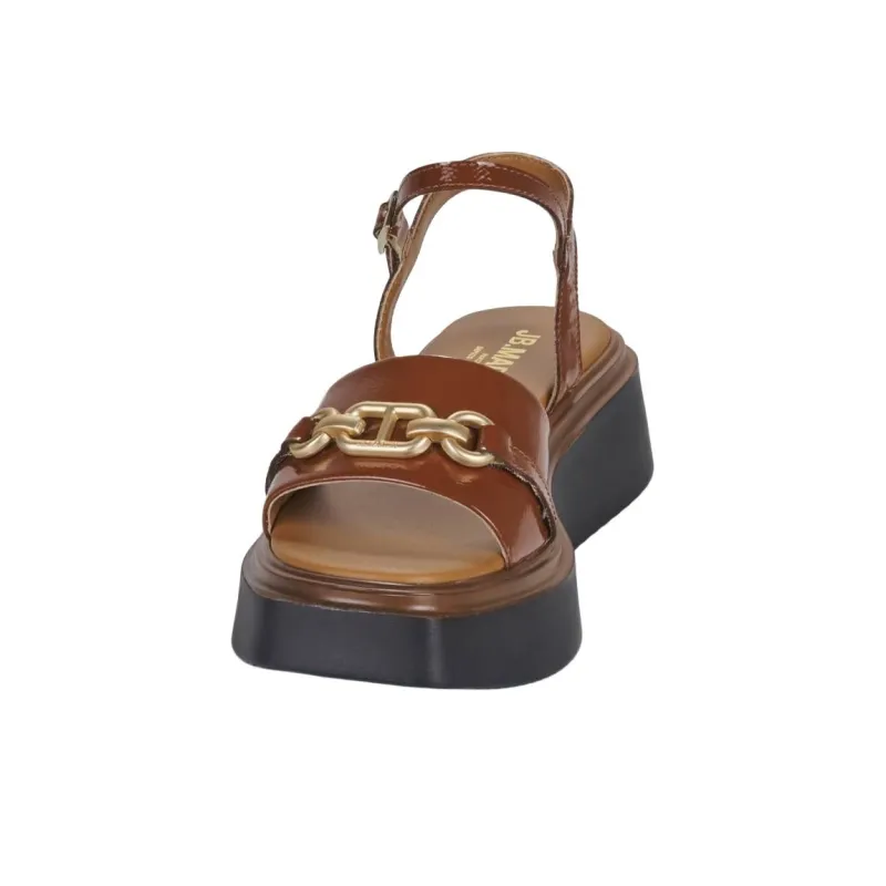 JB MARTIN DARIA Strap Sandals 5cm Women's Brown-3