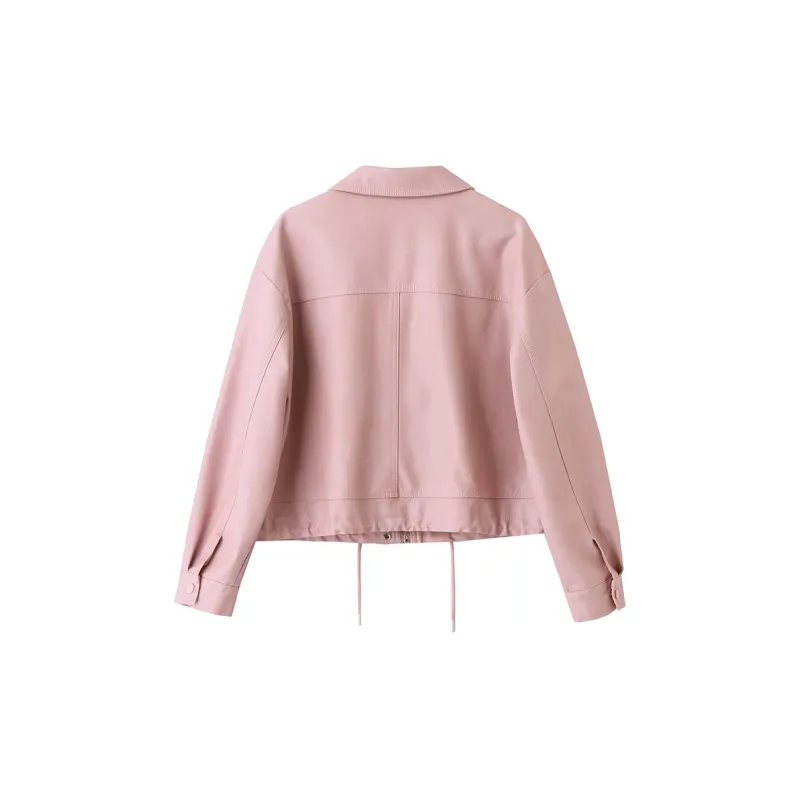 Yi Mengyuan Leather Jacket Women's-1
