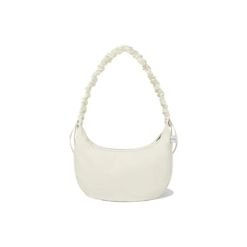 COVERNAT Nylon Shoulder Bag Medium Size Women's White-1