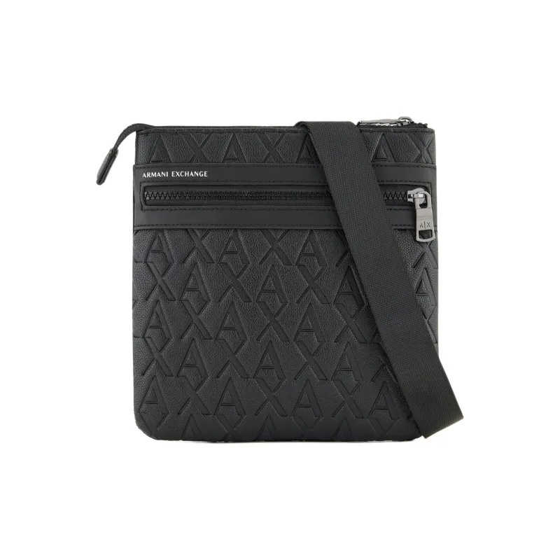 ARMANI EXCHANGEAE Polyester Messenger Bag, Crossbody Bag, Shoulder Bag Men's Black-0