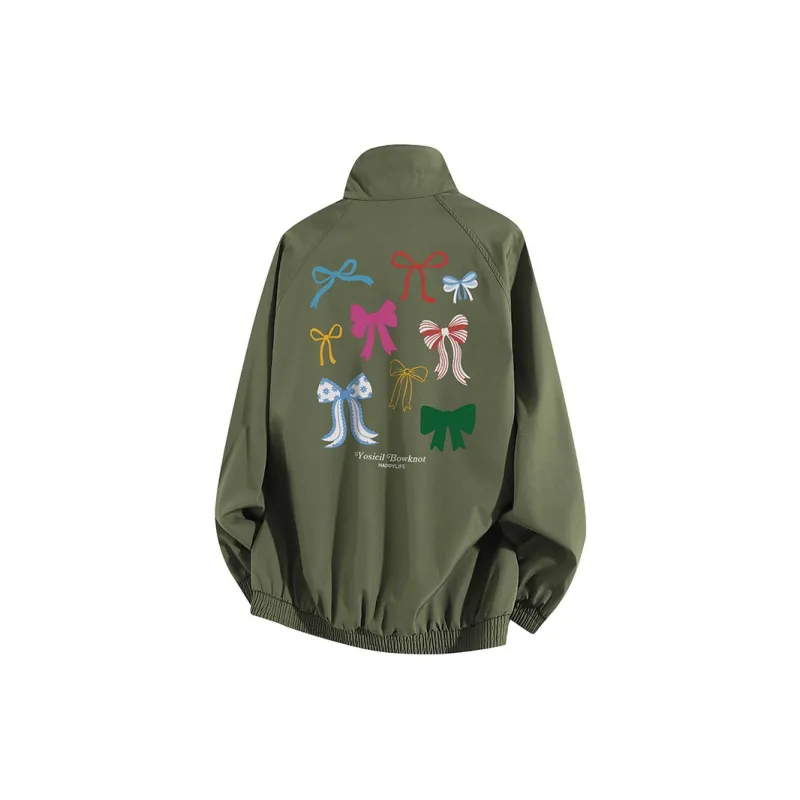YOSICIL Jackets Coats Unisex Army Green-1