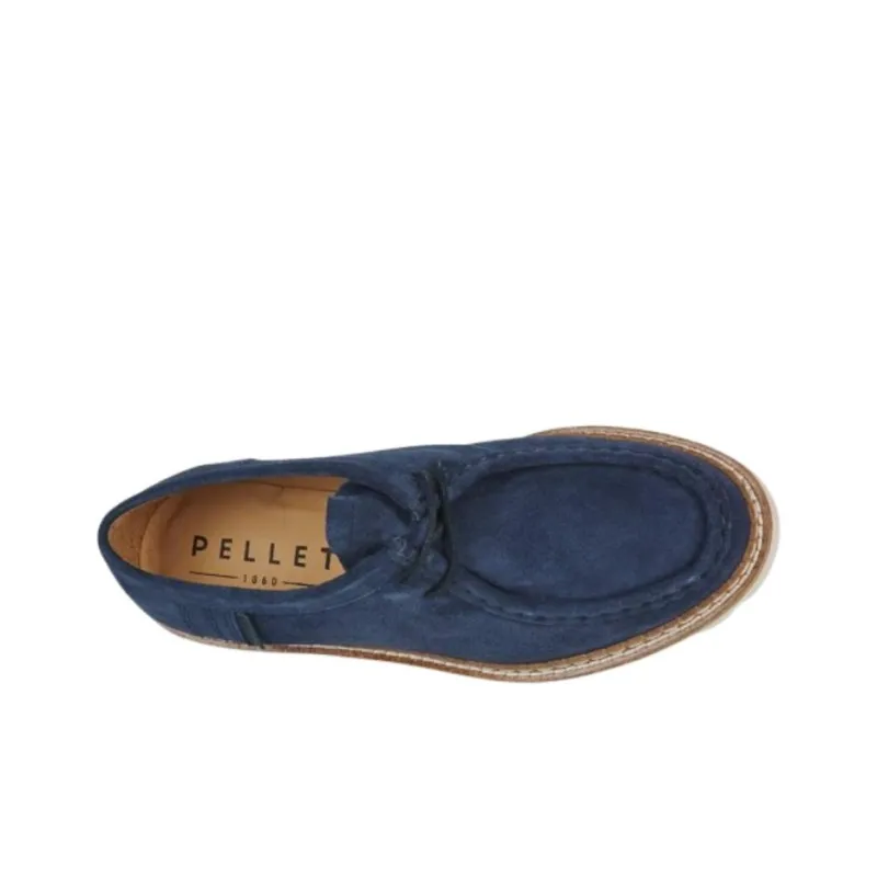 PELLET Casual Single Shoes 3cm Women's Blue-4