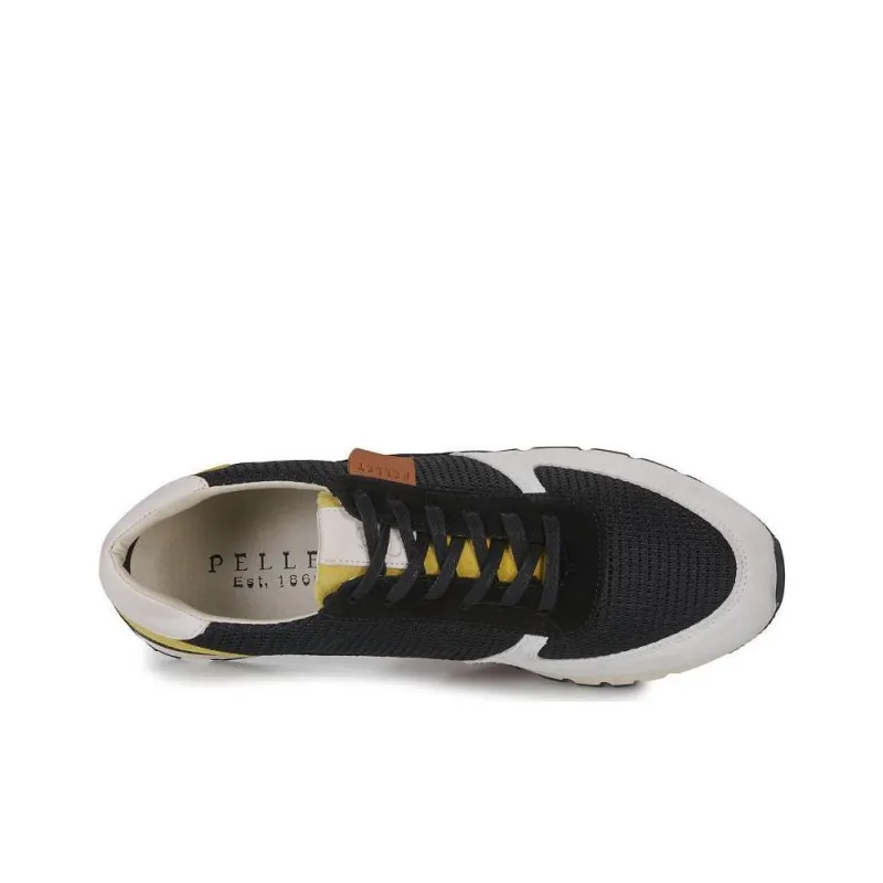 PELLET Malo Low-Top Casual Shoes Men's Black White-4