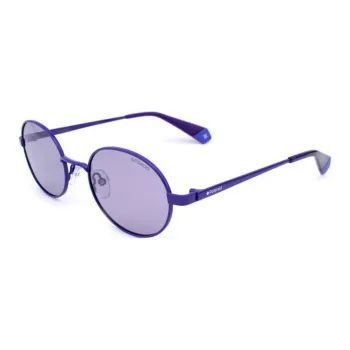 Polaroid Metal Round Sunglasses Unisex Purple
