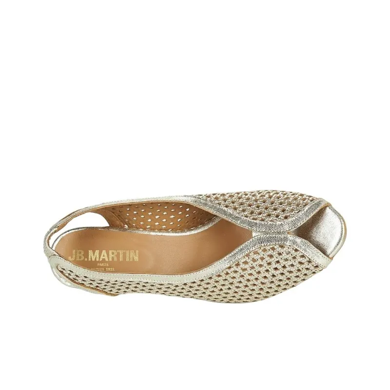 JB MARTIN Luxe Chunky Heel High Heels Women's Gold-5