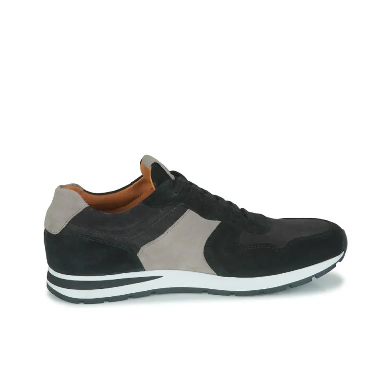 PELLET Non-slip Lightweight Low-Top Casual Shoes Men's Black Gray Color-1