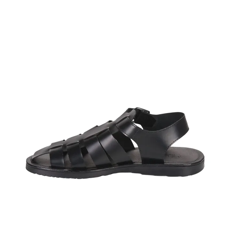 PELLET ANGEL Roman Sandals Men's Black-1