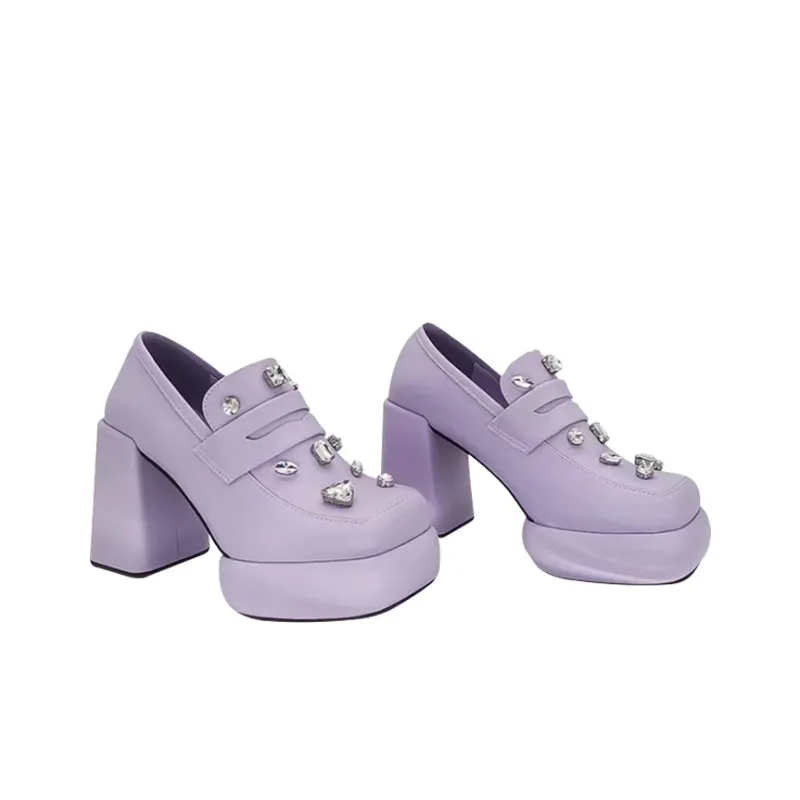 MCKP Chunky Heel High Heels 10cm Women's-2