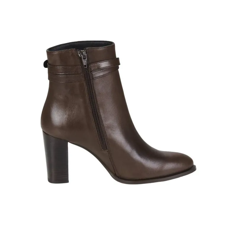 JB MARTIN Active Ankle Boots 9cm Women's Brown-1