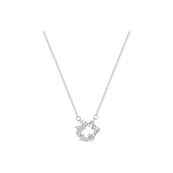Heart Grass 999 Fine Silver Necklaces Women's