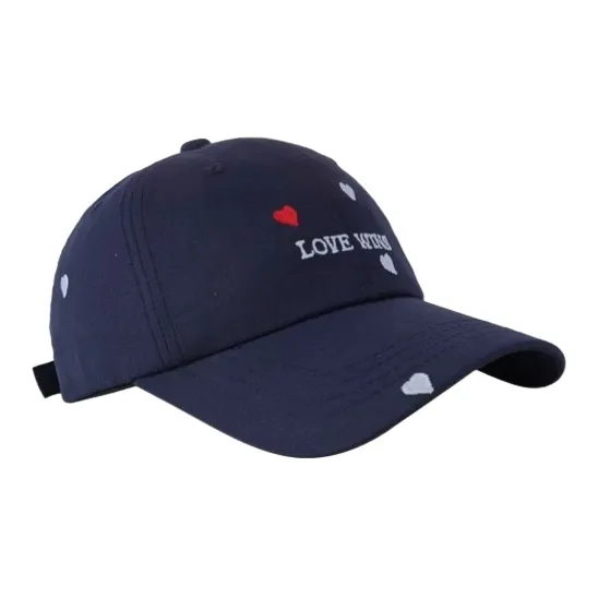 FREE RABBITⅡ Korean Style Sweet Style Heart Letter Embroidery Baseball Caps Unisex-7