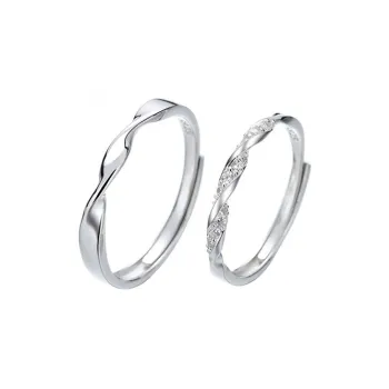 CHINA GOLD S925 Silver Topaz Rings Unisex