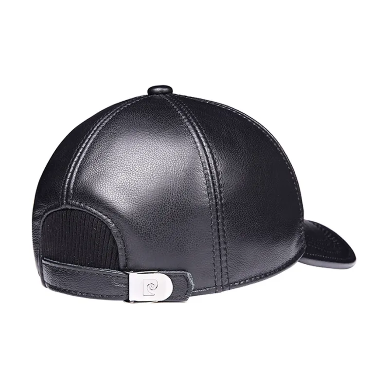 PIERRE CARDIN Cow Leather Baseball Caps Men's-7