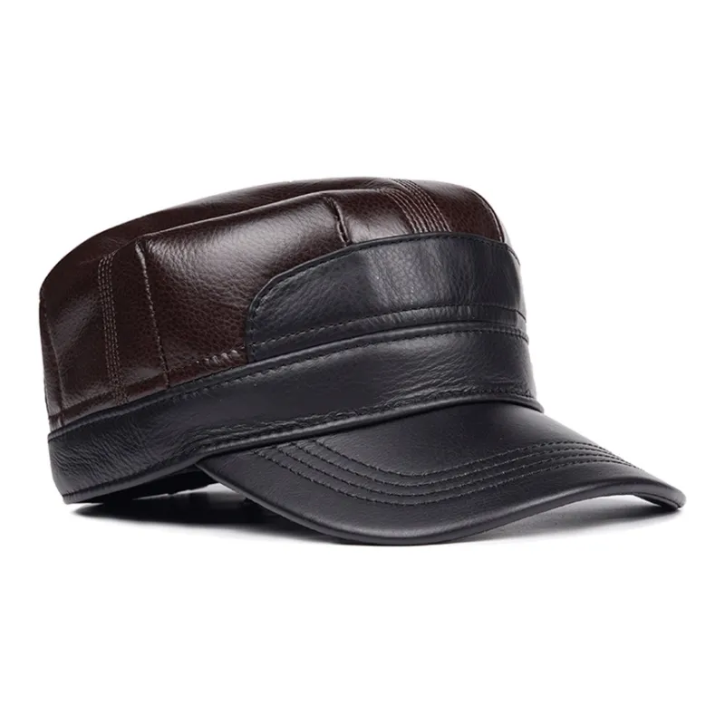 PIERRE CARDIN Cow Leather Baseball Caps Men's-3