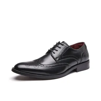 Kaltendin Cow Leather Brocade Embroidery Trendy Fashion Elegant Gentleman Elegance Dress Shoes Men's