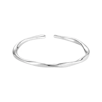 CGC S999 Fine Silver Adjustable Opening Bangle Women's