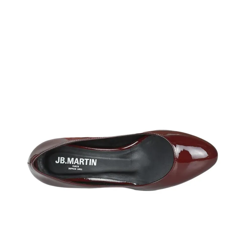 JB MARTIN Chunky Heel High Heels Women's Red-5