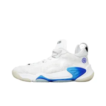 Sneaks & Feet x FREE TIE Cow Hoof 1.1 Cushioned Wear-Resistant Breathable Low-Top Basketball Shoes Men's White Blue