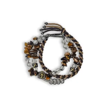 Cuud Tiger's Eye Stone Bracelets Men's