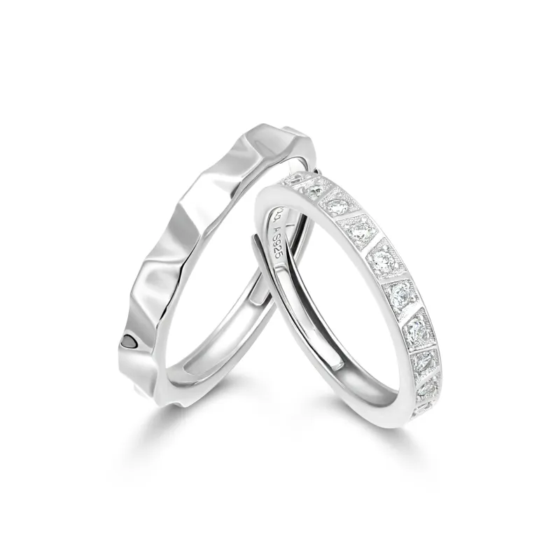 ZHENJIUJIU Silver 925 Ring, Confession Unisex-0