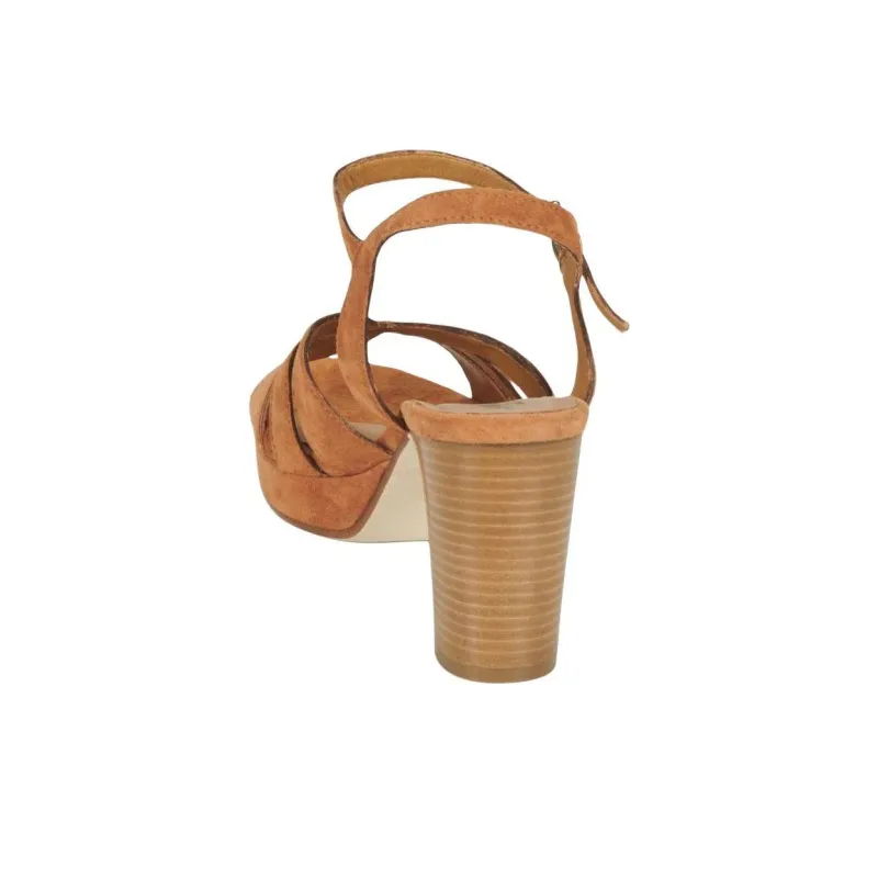 JB MARTIN Mina Strap Sandals 9cm Women's Brown-4
