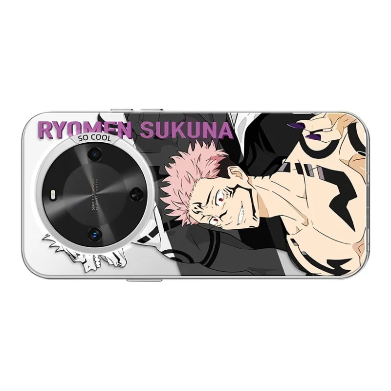 MANQIN Trendy Creative Sukuna Phone Case Impact Resistant Protective Case Compatible With Macadamia 30 Cartoon Trend-14