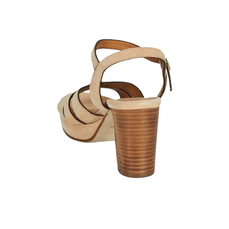 JB MARTIN MINA Strap Sandals 9cm Women's Beige-5