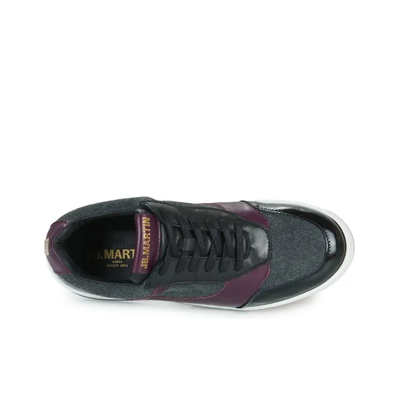 JB MARTIN Hira Low Top Skateboard Shoes Women's Black Purple-5