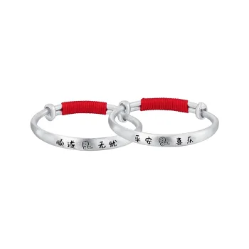 Ascending S999 Fine Silver Bangles Kids'