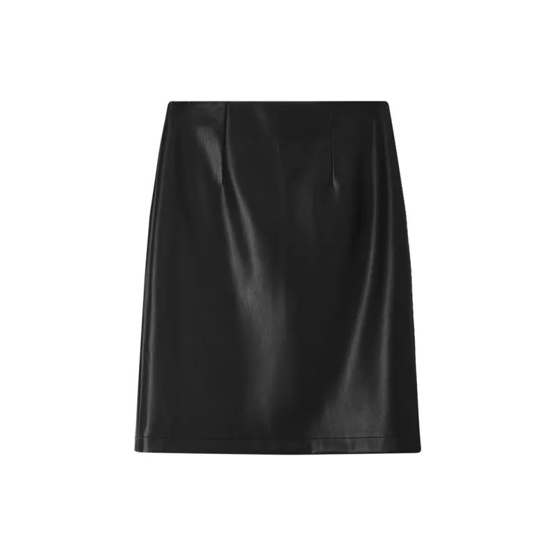 SENTUBILA Leather Short Skirts Women's-2