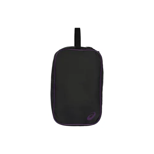Asics Polyester Storage Bag Unisex Black & Purple