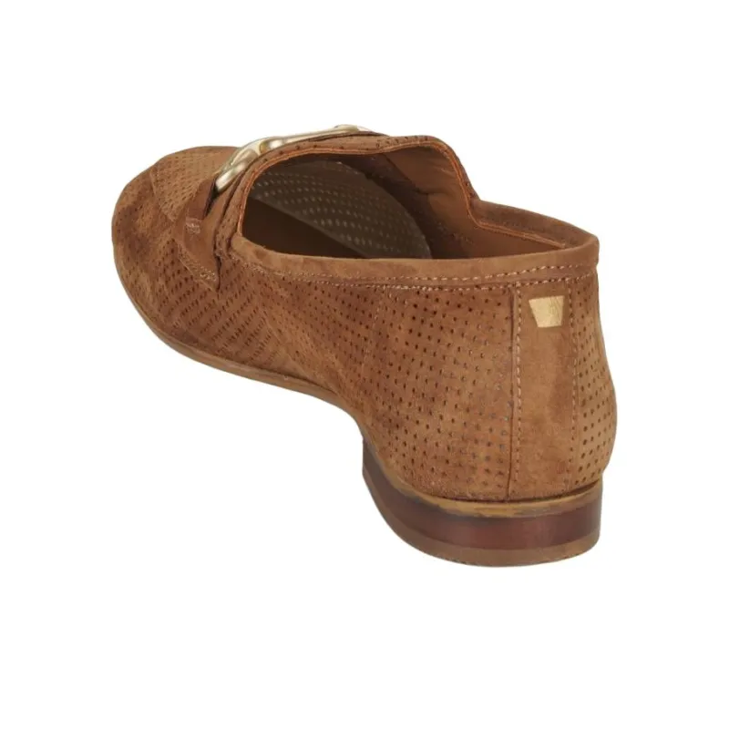 JB MARTIN FRANCHE BIJOU Loafers 1.5cm Women's Light Brown-4