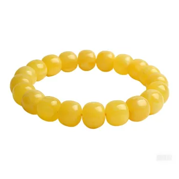 With The Heart Of The Jade Amber Bracelets Unisex