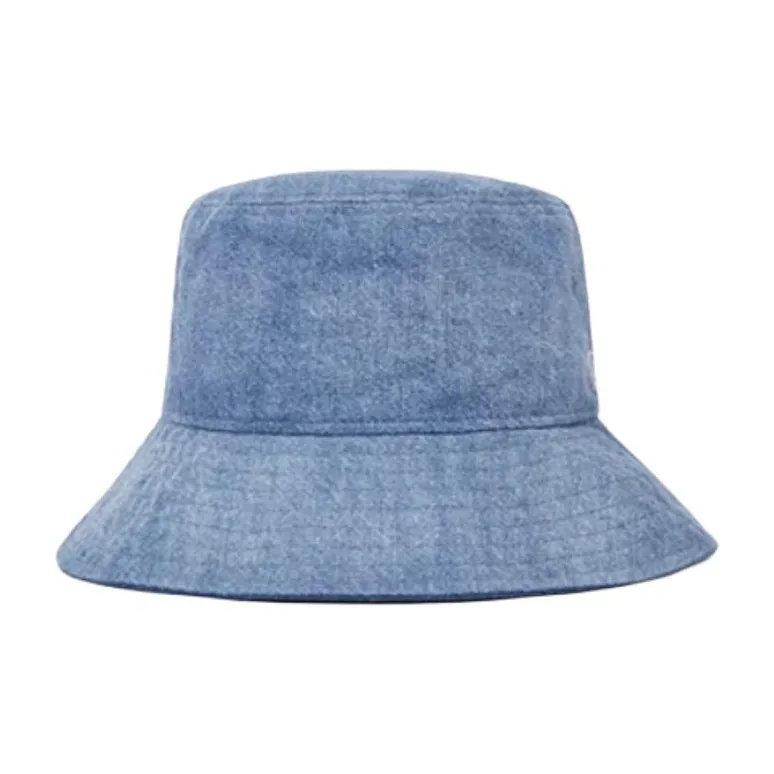 New Era Cotton Bucket Hats Unisex Denim Blue-1