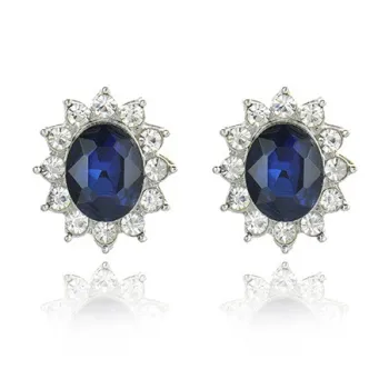 QIANFANGDAHUANGYE Zircon Stud Earrings Women's
