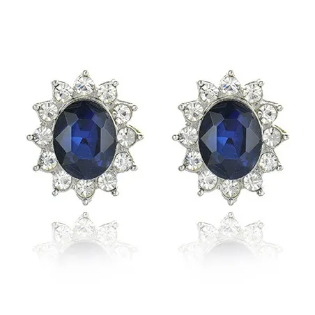 QIANFANGDAHUANGYE Zircon Stud Earrings Women's-0