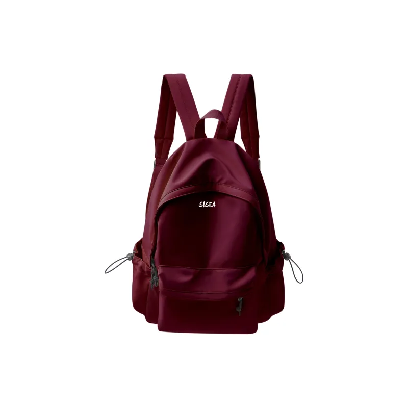 Sisea Fabric Backpack Laptop Bag Travel Bag Backpack Regular Unisex Classic Black/cream White-20