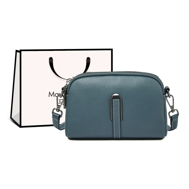 Marino Orlandi Top Grain Cow Leather With Synthetic Leather Small Square Bag Shoulder Bag Small Size Women's Multicolor-11