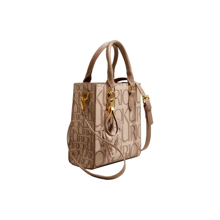 Yalu Polyester With PU Shoulder Bag, Crossbody Bag, Handbag Regular Women's Khaki-3