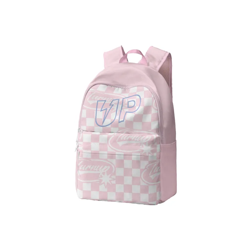 TURN UP Polyester Backpack Laptop Bag Unisex Pink-1